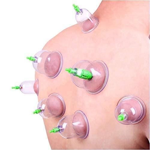 12 Cupping Cups Acupuncture with Extension Tube